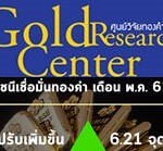 ดัชนีราคาทองคำเดือนพ.ค.61