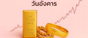 ราคาทองวันนี้ลดลง 100 บาท