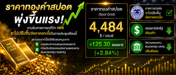 แนวโน้มราคาทองคำปรับตัวขึ้นต่อเนื่องขานรับเฟดจะไม่ขึ้นอัตราดอกเบี้ยในการประชุมเดือนก.ย.